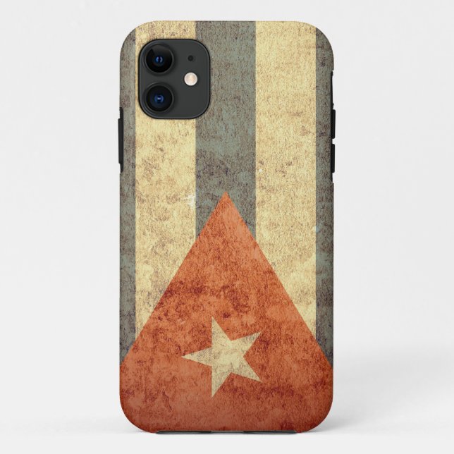 Cuba Flag - Grunge Case-Mate iPhone Case (Back)