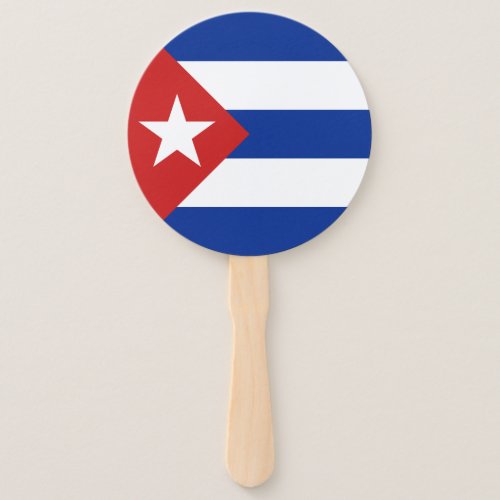 Cuba Flag Hand Fan