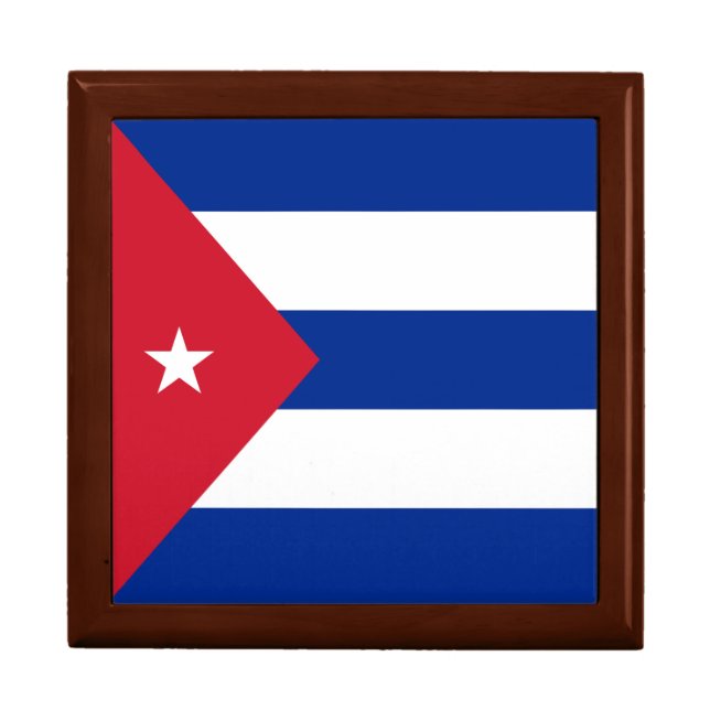 Cuba Flag Jewelry Box (Front)