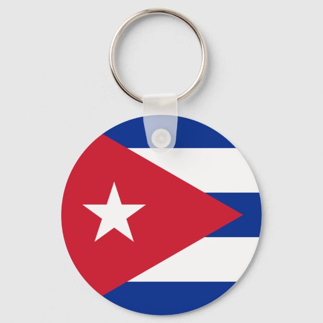 Cuba Flag Keychain (Front)