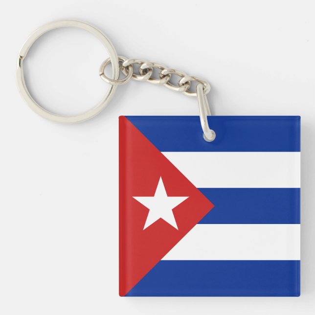 Cuba Flag Keychain (Front)