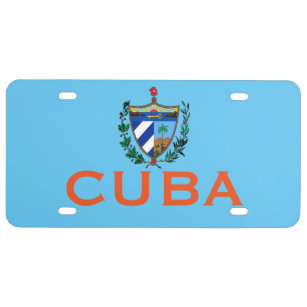 Cuba - Flag License Plate