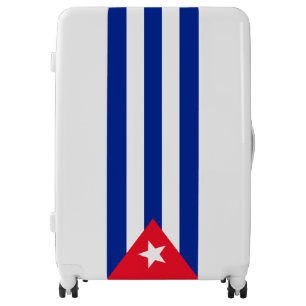 Cuba flag luggage
