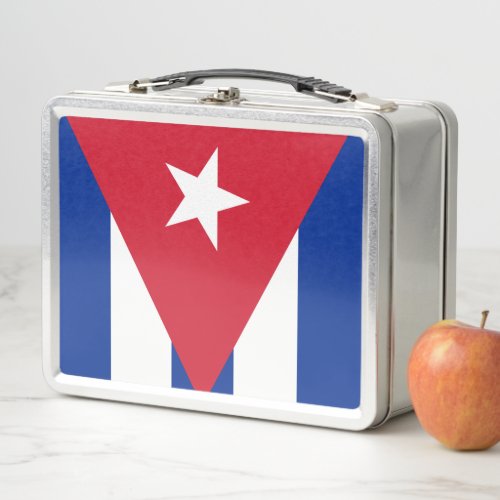 Cuba Flag Metal Lunch Box