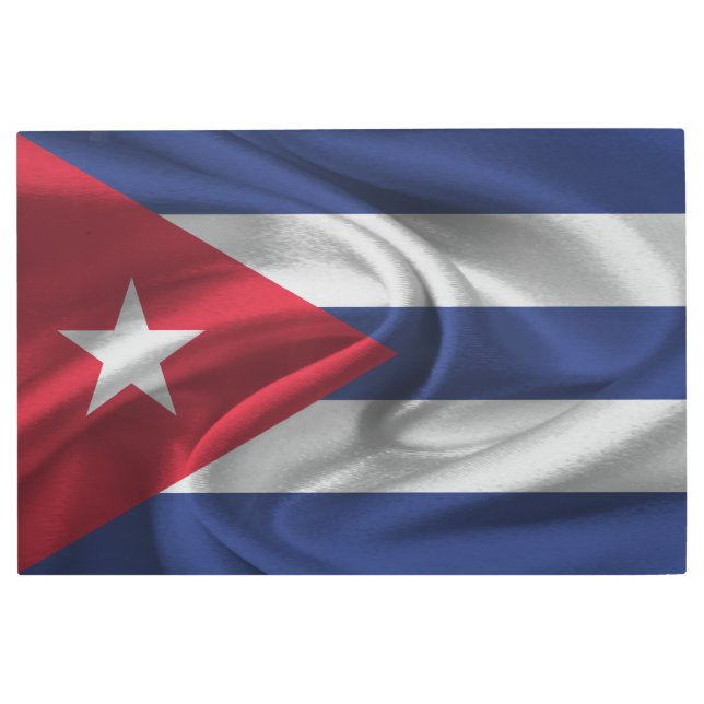 Cuba Flag Metal Print (Front)