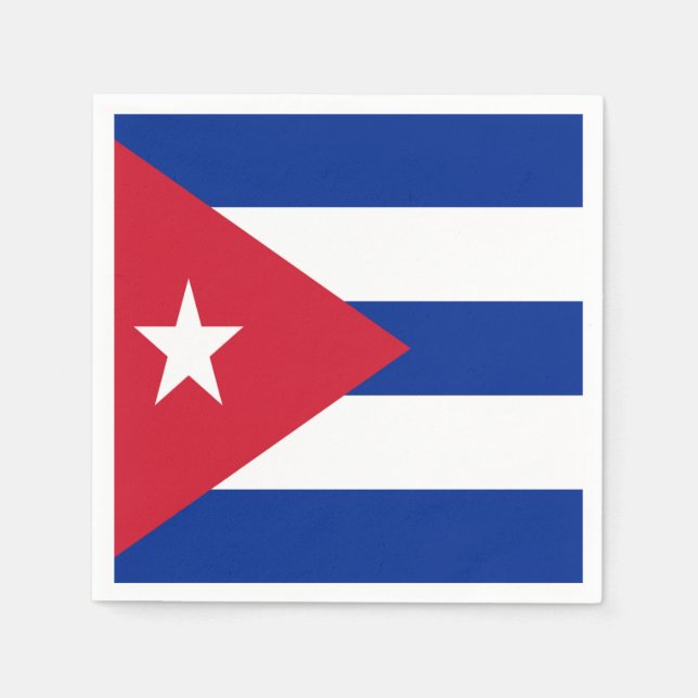 Cuba flag napkins (Front)