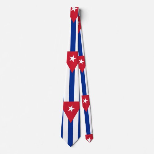 Cuba Flag Neck Tie