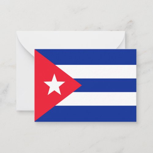 Cuba flag note card