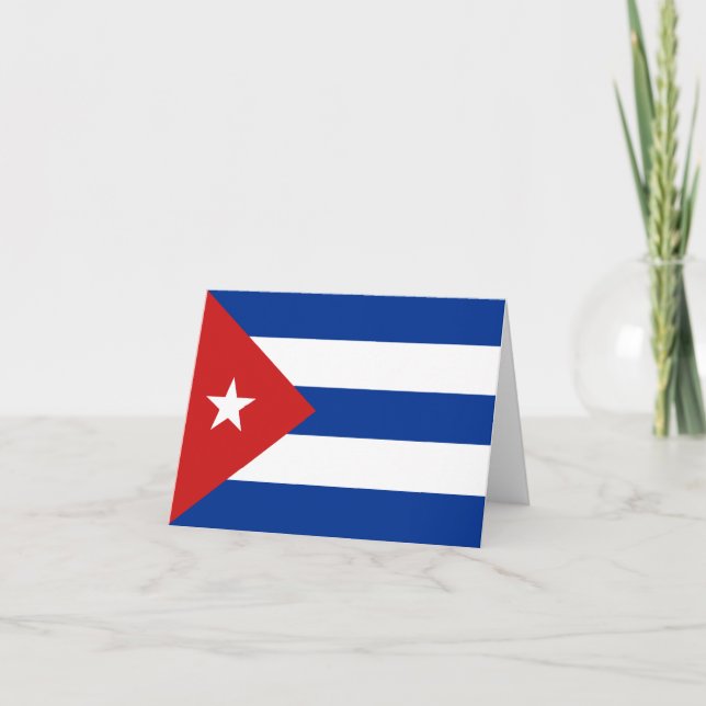 Cuba Flag Notecard (Front)