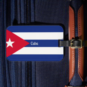 Cuba, Flag of Cuba Luggage Tag