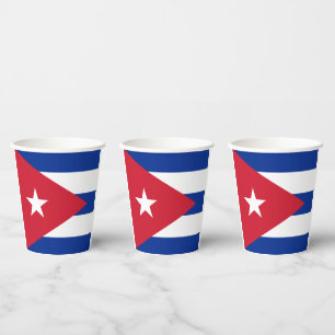 Cuba Flag Paper Cups