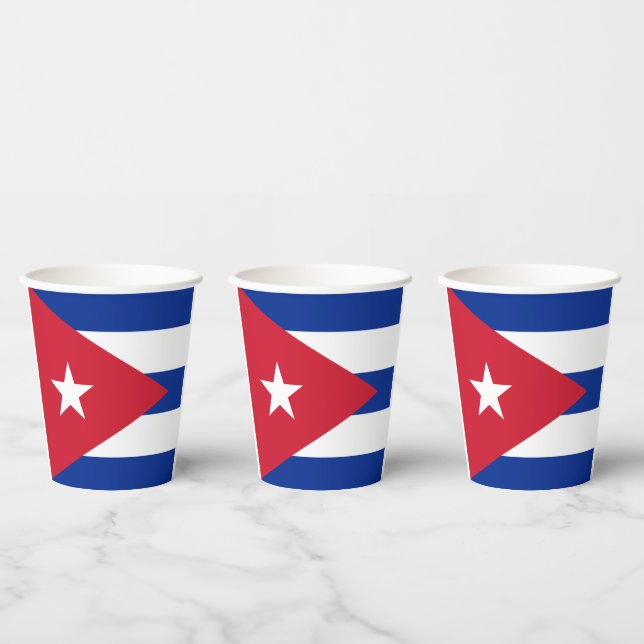Cuba Flag Paper Cups (Multi)