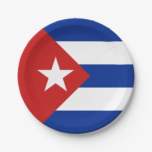 Cuba Flag Paper Plates