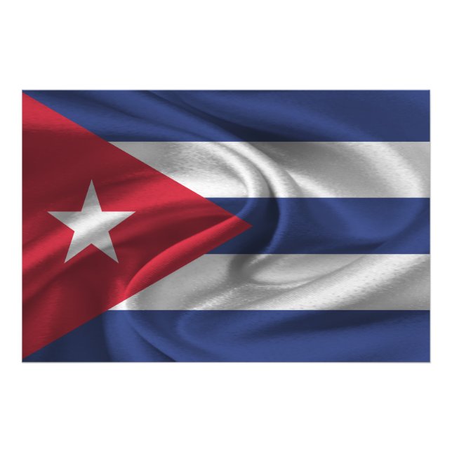 Cuba Flag Photo Print (Front)