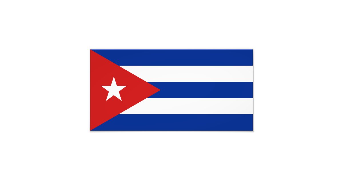 Cuba Flag Photo Print Zazzle