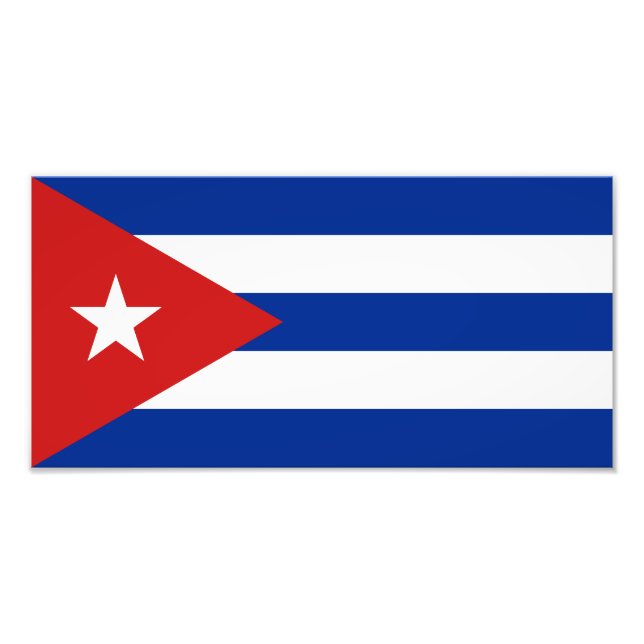 Cuba Flag Photo Print (Front)