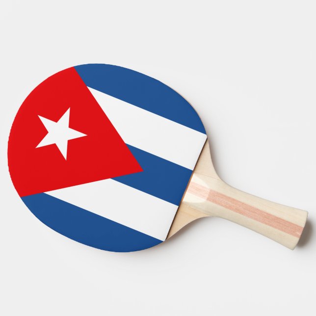 Cuba Flag Ping-Pong Paddle (Side)