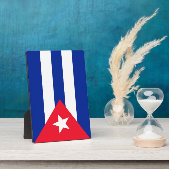 Cuba flag plaque (Side)