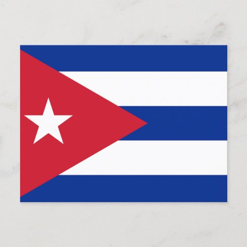 Cuba Flag Postcard