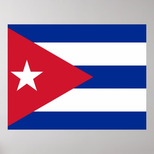 Cuba Flag Poster
