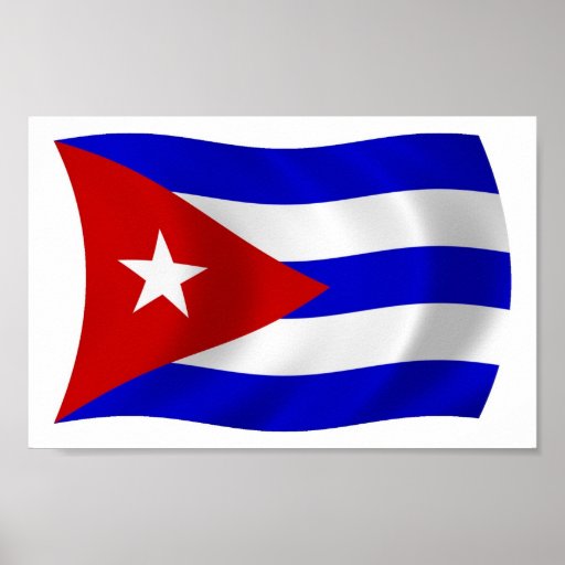 Cuba Flag Poster Print | Zazzle