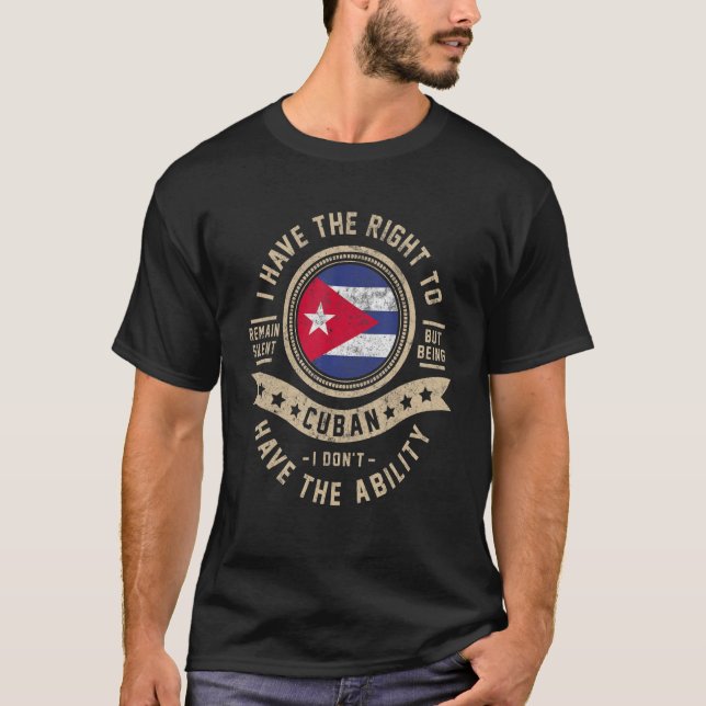 Cuba Flag Proud Cubans Men & Women T-Shirt (Front)