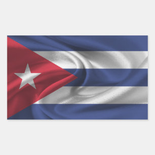 Cuba Flag Rectangular Sticker