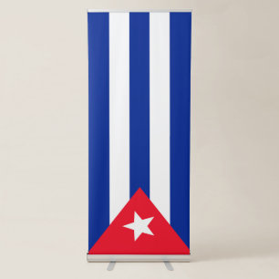 Cuba flag retractable banner
