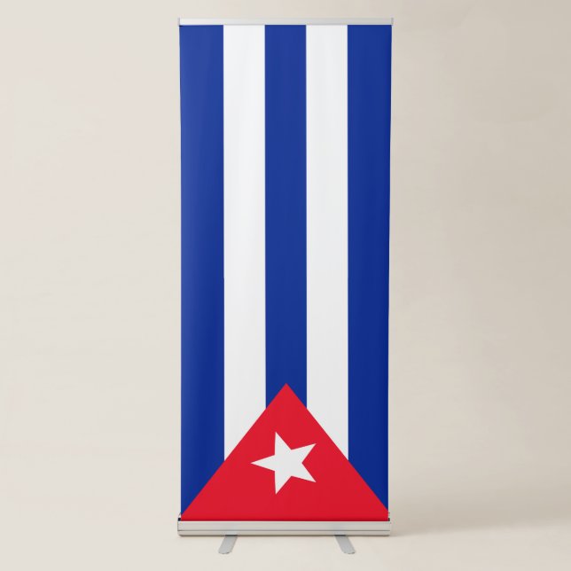 Cuba flag retractable banner (Front)