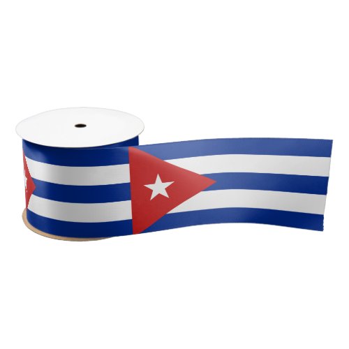 Cuba Flag Satin Ribbon