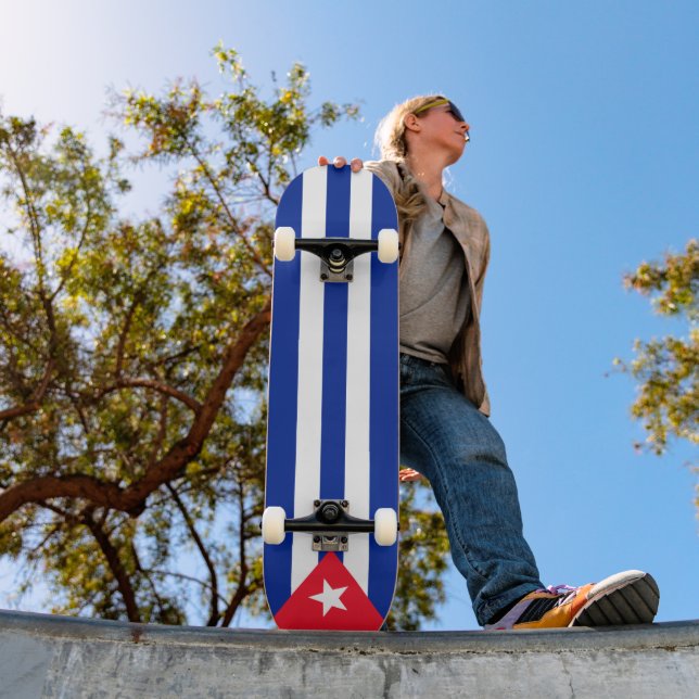 Cuba flag skateboard (Outdoor 1)