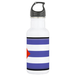 Cuba Flag Stainless Steel Water Bottle