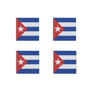 Cuba Flag Stone Magnet