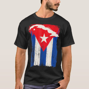 Cuba Flag Support Cuban Country Map Graphic Cuba F T-Shirt