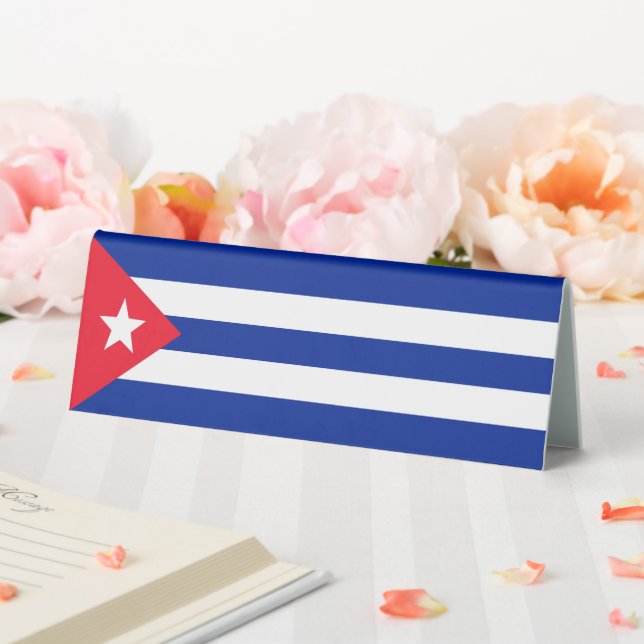 Cuba flag table tent (In SItu (Wedding))