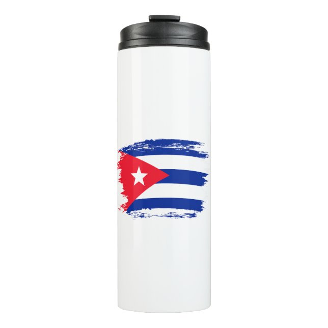Cuba flag thermal tumbler (Front)