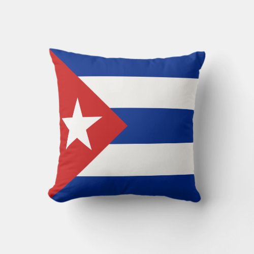 Cuba Flag Throw Pillow