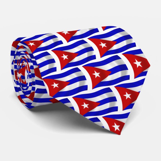 Cuba Flag Tie (Rolled)