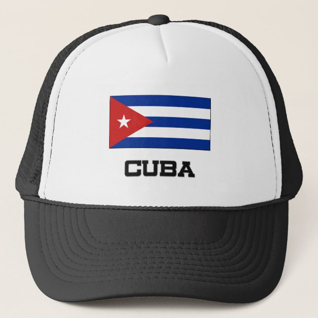 Cuba Flag Trucker Hat (Front)