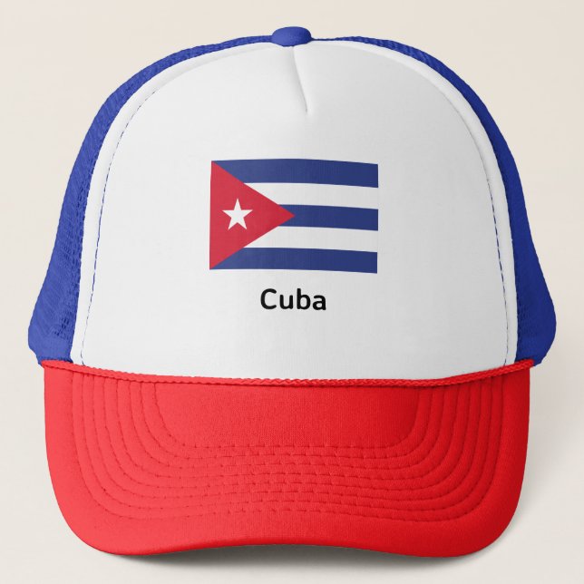 Cuba Flag Trucker Hat (Front)