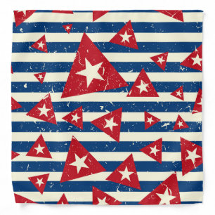 Cuba Flag Vintage Minimal Backpack Bandana