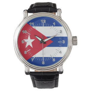 Cuba flag watch