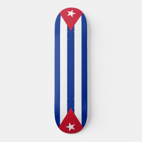 Cuba flags twice skateboard deck