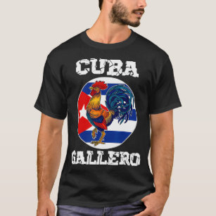 Cuba Gallero Cuban Flag Rooster Cockfighting  T-Shirt