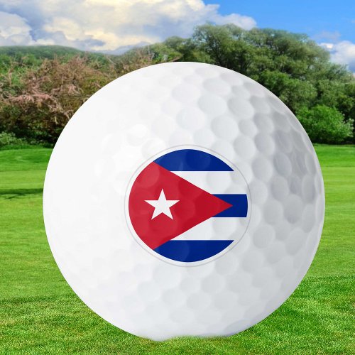 Cuba Golf Balls Cuban Flag Golfers  Patriots Golf Balls