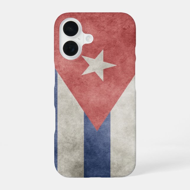 Cuba Grunge Flag Iphone Case (Back)