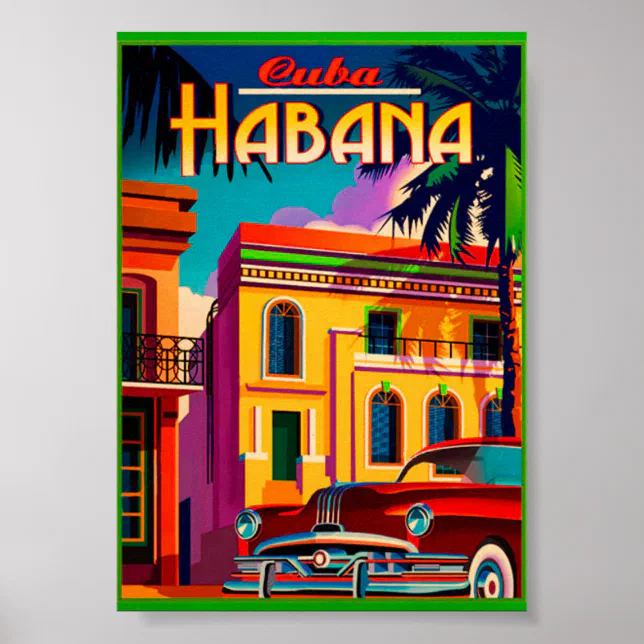 thumbnail image 2 of La Habana Film Festival Movie Poster – Licensed Reprint, 19x13 Inches, Retro Style, Unframed 2 of 6