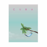 Cuba Hammock Vintage style vacation print. Cutout<br><div class="desc">Cuba Hammock Vintage style vacation print art.</div>
