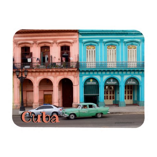 Cuba Havana Architecture Flexible Photo Magnet