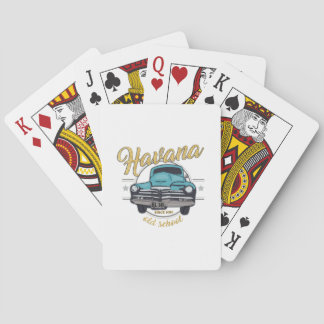 Cuba Havana Cuban Old Car  Beach Travel Gift Poker Cards